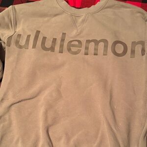lululemon athletica Gray Crew Neck Sweater